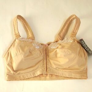 NWT Ladies Comfortchoice Nude Front Close Wireless Posture Bra Size 42D